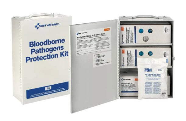 First Aid Only Bloodborne Pathogen Spill Clean Up Cabinet 700 First Aid Only Bloodborne Pathogen Spill Clean Up Cabinet 700